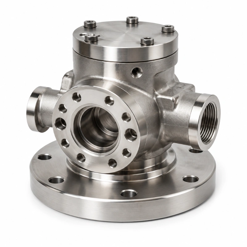 Stainless Steel 17-4PH SS316 Cast at CNC Machined High Pressure Flange Housing